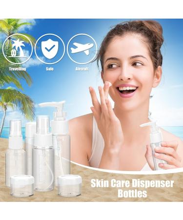 Buy Noideeer 18-Piece Silicone Travel Bottles Set - TSA Approved Perfect for Shampoo Lotion & Gel - Includes Labels & Transparent Bags - Ideal for International Travel - Buy Online on SooperMarket.com