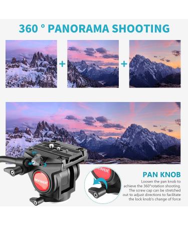 Neewer Heavy Duty Video Camera Tripod Fluid Drag Pan Head - DSLR Video Camcorder Shooting - 11 lbs Capacity - Buy Online on SooperMarket.com