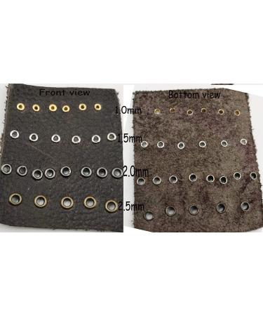 100PCS Color Mix Tiny 1.5mm Grommets Eyelets for Shoes Clothes Leather Canvas - Includes Fixing Tools - Buy Online on SooperMarket.com