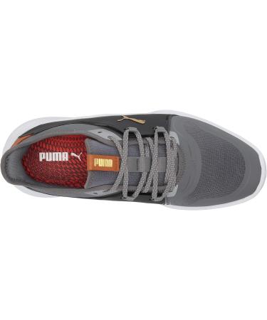 PUMA Men's Ignite Fasten8 Golf Shoe 10.5 - Quiet Shade/Gold/Puma Black - Buy Online on SooperMarket.com