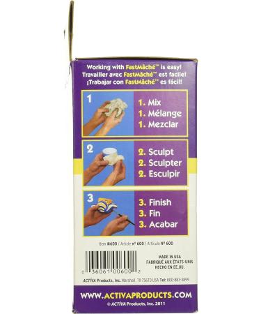 ACTIVA API600 Fast Mache Instant Paper Mache 1.5 lbs. White - High-Quality Crafting Material - Buy Online on SooperMarket.com