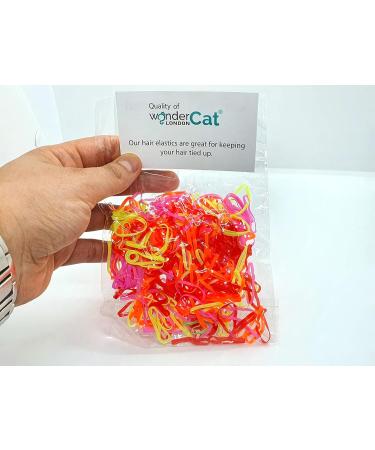 700 PCS Small Elastic Hair Bands - Multi Colour Hair Elastics for Styling - Buy Online on SooperMarket.com
