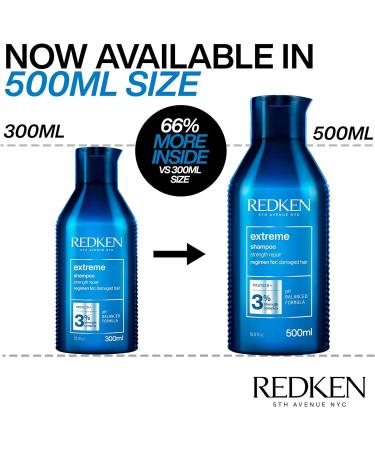 Redken Extreme Conditioner | Repairs & Strengthens Damaged Hair | Adds Flexibility | 66% More | 500ml - Buy Online on SooperMarket.com