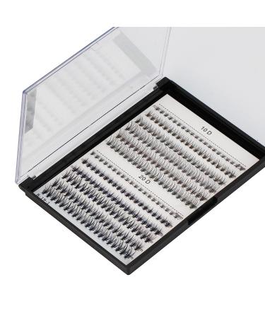 Bodermincer 240pcs C Curl Mixed 10D/20D Cluster Eyelashes - 0.07mm / 0.10mm - Professional Makeup Individual Cluster Eye Lashes - 8mm to 12mm - Best for Professional Makeup Artists - Buy Online on SooperMarket.com