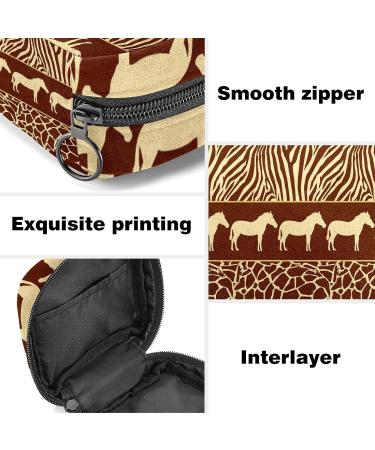 Wild Animals African Pattern Period Pouch - Tampon Storage Bag for Teen Girls - Buy Online on SooperMarket.com