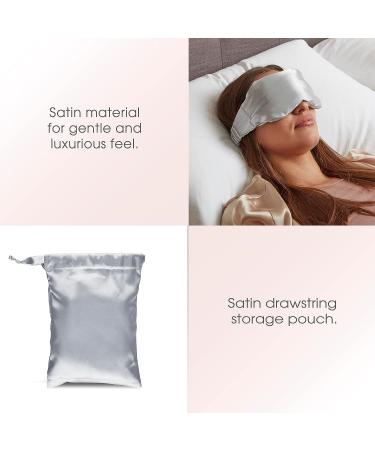 Conair Lavender-Scented Weighted Eye Mask for Sleep | Satin Eye Mask with Storage Pouch - Buy Online on SooperMarket.com