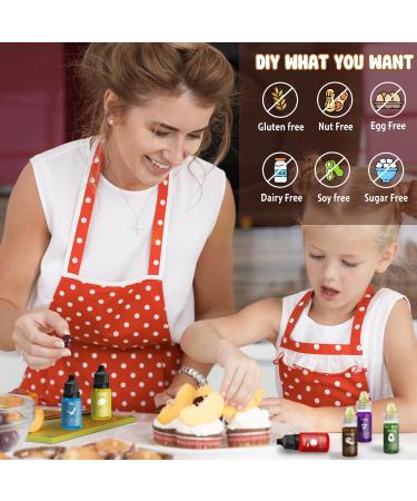 Liquid Food Coloring - 160ml Sugar-Free Concentrated Color for Cakes Baking & DIY - Perfect for Macarons Cookies Drinks & Easter Eggs (Lemon) - Buy Online on SooperMarket.com