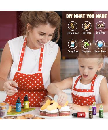 Premium Cyan Food Coloring - 160ml Sugar-Free Liquid Dyes for Cakes Baking Cookies Macarons DIY Slime & More | International Shipping Available - Buy Online on SooperMarket.com