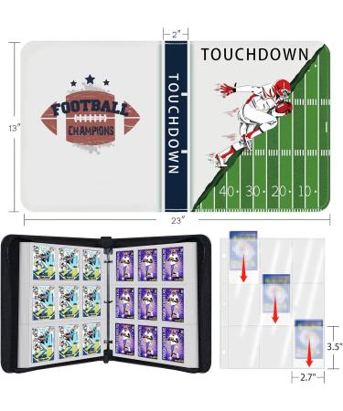 900 Pockets Football Card Binder - Trading Card Holder Album with Sleeves Protectors for Sports Cards - Buy Online on SooperMarket.com