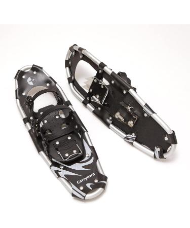 Carryown 3-in-1 Lightweight Snowshoes Set with Trekking Poles - Black (30 inches, 180-250 lbs) - Buy Online on SooperMarket.com