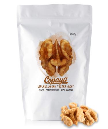 Copaya walnut kernels in premium quality very mild & aromatic walnuts hand -beating cores extra thick & light in raw food quality made of chile in the lockable aroma protection bag 1000g (1kg)