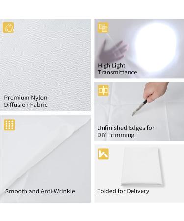 2 Yard Nylon Silk White Light Diffuser Fabric for Photography Softbox and Light Tent - Buy Online on SooperMarket.com