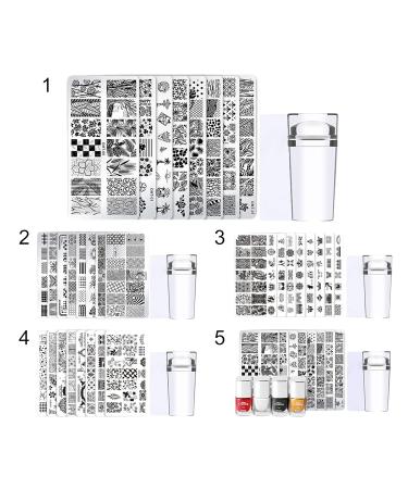 Wirlsweal Nail Art Stencils Set - DIY Stamping Tools for Home & Salon - Premium Nail Decorations - Buy Online on SooperMarket.com