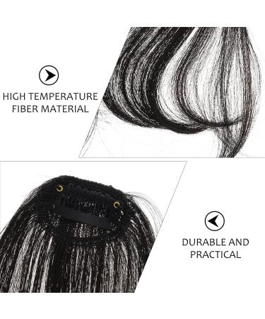 OSALADI Piece Bangs Hair Clip Extension Wispy Bangs Wig Fringe Clip in Bangs Black Hair Bang Wispy Fringe Bangs Flat Neat Air Bangs Fake Hair Bangs Clip in Fringe Elegant Xuchang Woman Natural Color - Buy Online on SooperMarket.com