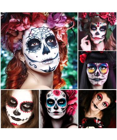 6 Colors Face Body Paint Palette - Washable Halloween SFX Makeup for Cosplay & Costume Accessories | Clown Vampire Bruise | #03 - Buy Online on SooperMarket.com