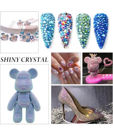 576PCS Aquamarine Rhinestones & Nail Crystals - SS30 (6.4mm & 6.5mm) for Stunning Nail Art | International Shipping - Buy Online on SooperMarket.com