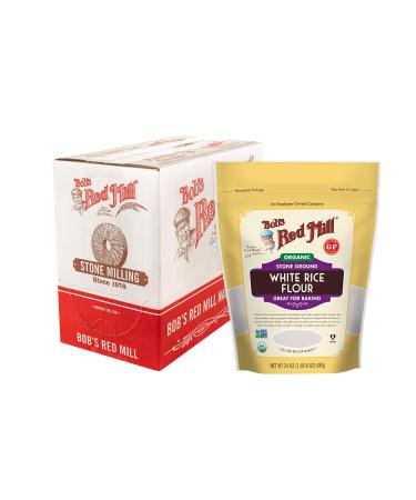 Bob's Red Mill Organic White Rice Flour, 24 ounce (Pack of 4)