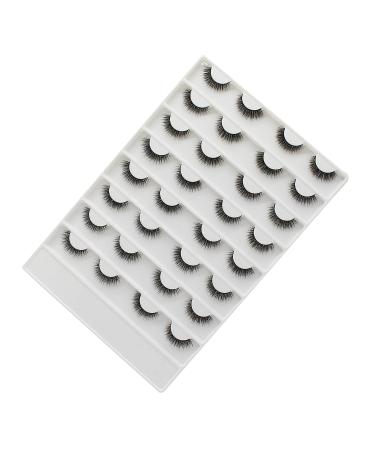 Dedila Short Natural 3D Mink False Eyelashes - 16 Pairs| Double Layer Fluffy Volume Makeup| Lightweight & Reusable Extensions - X02 - Buy Online on SooperMarket.com
