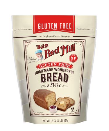 Bob's Red Mill Gluten Free Homemade Wonderful Bread Mix, 16-ounce (Pack of 4) 16 Ounce (Pack of 4)