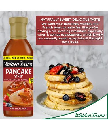 Walden Farms Pancake Syrup - 12 Fl Oz (2-Pack) | Sugar-Free & Low-Calorie - Buy Online on SooperMarket.com