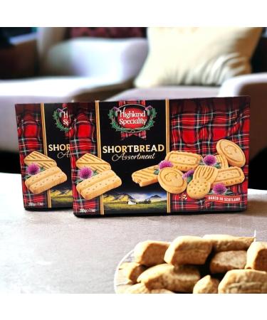 Shortbread Cookies Assortment Traditional Scottish Flavors 200g Twin Pack Tea Party - Buy Online on SooperMarket.com