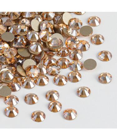 Beadsland 1440 Flat Back Rhinestones - Golden Champagne SS16 (3.8-4.0mm) Nail Crystals for Stunning Nail Art - Buy Online on SooperMarket.com