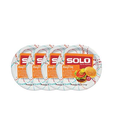 SOLO Cup Company Cup Any Day Paper Plates, 10 Inch, 220 Count