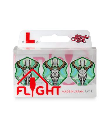 Shot! L-Style EZ L1 Standard Shape Celt Stag Dart Flight Set