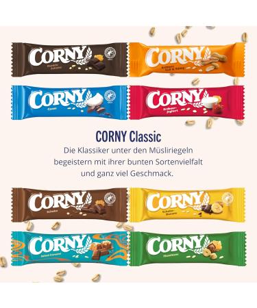 Buy Corny Classic Sweet & Salty Cereal Bars - 60x25g | Roasted Peanuts | International Shipping Available - Buy Online on SooperMarket.com