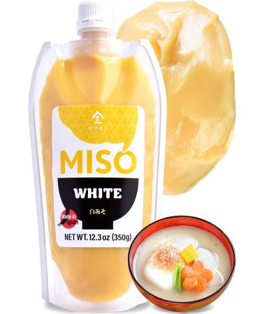 YAMASAN KYOTO UJI White Miso Paste with Malted Rice Japanese Traditional Fermented Food Easy Squeezable Tube (350g)