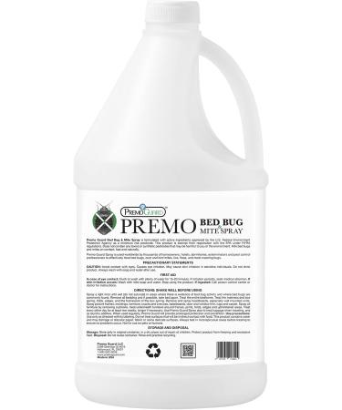 Premo Guard 128 oz Bed Bug & Mite Killer Spray | Fast Acting Treatment | Stain & Scent Free | Child & Pet Safe | Extended Protection | Natural Non-Toxic Formula - Buy Online on SooperMarket.com