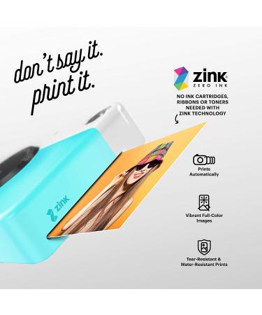KODAK Printomatic Digital Instant Print Camera - Blue | Full Color Prints | ZINK 2x3 Sticky-Backed Photo Paper - Buy Online on SooperMarket.com