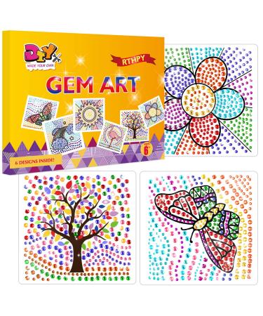 Arts and Crafts for Kids Ages 8-12 & 6-8 RTHPY Window Suncatcher Diamond Painting Kits by Numbers for Girl Ages 7 9 11 Year Old Gem Art for Kids Ages 9-12 Birthday Gift Idea for Teens (Nature)