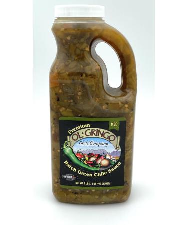 Ol' Gringo Chile Company Premium Hatch Green Chile Sauce Medium 35 Ounce Bottle