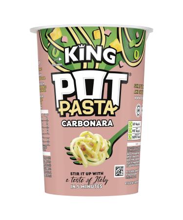 Pot Noodle Pasta King Creamy Carbonara from the nation's favourite instant noodle brand* instant hot snack quick snacks for when you need filling up 8 x 69 g