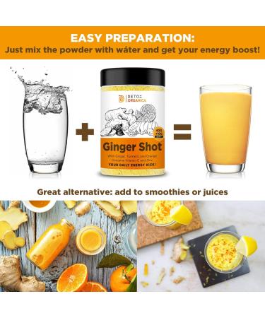 Ginger Shot with Vitamin C and Zinc - 60 Turmeric and Orange Infused Shots - Buy Online on SooperMarket.com