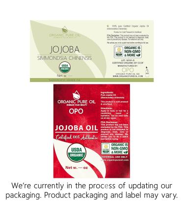 OPO Organic Jojoba Oil - 100% Pure Unrefined Cold Pressed USDA Certified Golden Jojoba Carrier Oil for Skin, Hair, and Body - 16 oz - Buy Online on SooperMarket.com