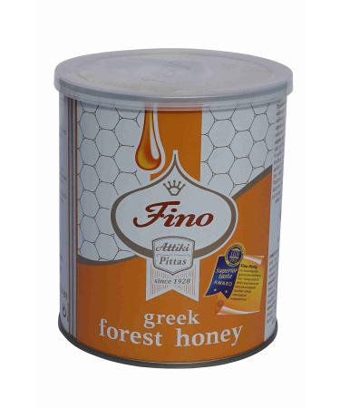 Honey Attiki Fino Wildflowers and Trees 1000g can Greek Forest Honey Rich Aromatic Honey Greece Athens