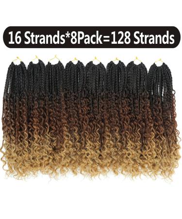8 Packs 14 Inch Goddess Box Braids - Synthetic Crochet Hair Extensions for Black Women (1B3027) - Buy Online on SooperMarket.com