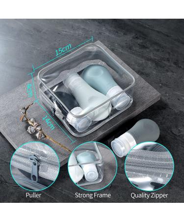 Gemice TSA Approved Travel Bottles - Leak Proof Silicone Squeezable Containers Set (16 Pack) - Grey - Buy Online on SooperMarket.com