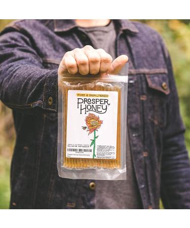 Prosper Honey Sticks - 100% Pure Unfiltered American Honey Straws (50 Pack) - 1 Count - Buy Online on SooperMarket.com