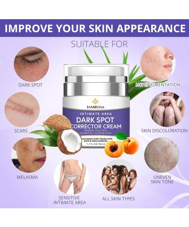 Intimate Dark Spot Corrector Cream with Hyaluronic Acid, Niacinamide & Vitamin C - 50ml - Buy Online on SooperMarket.com