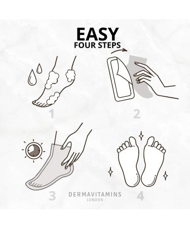 Dermavitamins Advanced Foot Mask Bag Repair Dry Feet (Pack of 3) | Intensive Hydration & Softening Treatment for Soft Healthy Feet - Buy Internationally - Buy Online on SooperMarket.com