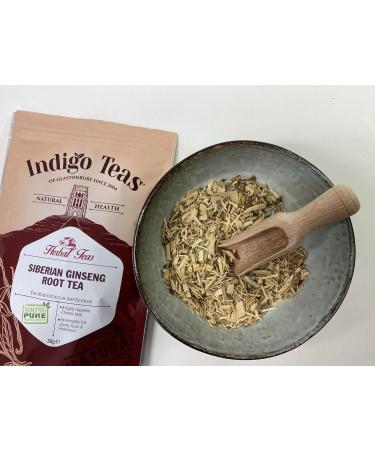 Indigo Herbs Siberian Ginseng Root Tea 50g | Loose Root Cut - Buy Online on SooperMarket.com