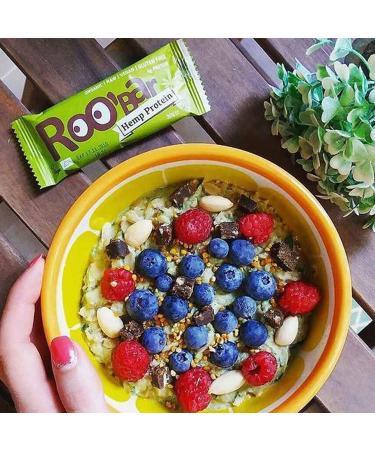 Buy Roobar Protein Bars - Hemp Milk-Free Gluten-Free 100% Organic Vegan & Raw - 12 x 30g Superfoods | Healthy Snack for International Shipping - Buy Online on SooperMarket.com