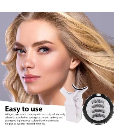 Bexdug Reusable Magnetic Eyelashes - Women False Eyelashes | With Clip Natural Look Magnetic Lashes Magnetic Fake Lashes For Easy Application - Buy Online on SooperMarket.com