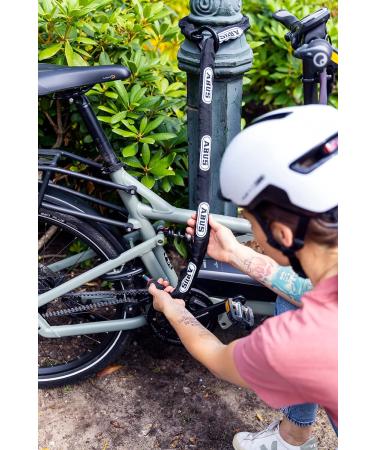 ABUS Frame Lock Chain 2.0 - 6KS 100cm Black Bicycle Security Lock with Lock Pocket - International Shipping Available - Buy Online on SooperMarket.com