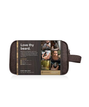 Every Man Jack Sandalwood Beard Set - Full-Sized Grooming Essentials for Men - Buy Online on SooperMarket.com