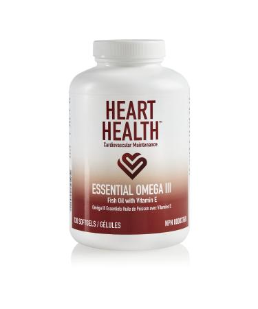 Heart Health Essential Omega III Fish Oil with Vitamin Helps Maintain Normal Cholesterol Levels EPA and DHA Help Support Brain Function Supports Cardiovascular and Immune Health Market America (60 Servings)