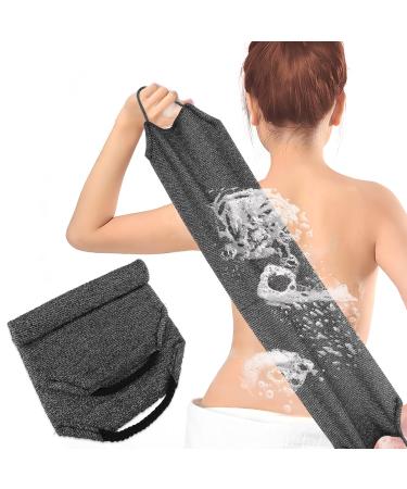 WLLHYF 1PCS Exfoliating Back Scrubber with Handles Double-Sided Exfoliating & Cleansing Back Scrubber for Body Shower Deep Cleans Skin Men Women